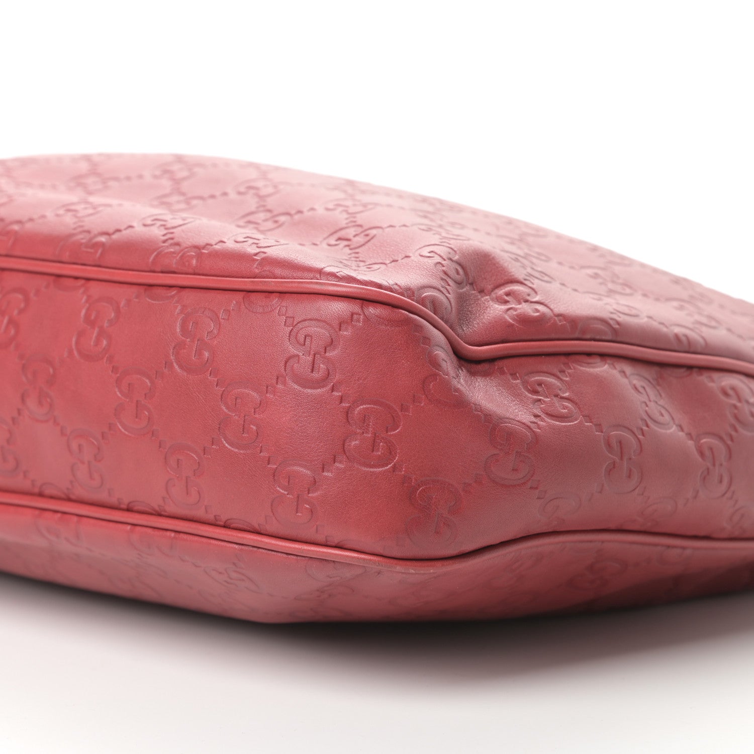 Gucci Guccissima Small Charmy Hobo Red 10 of 12