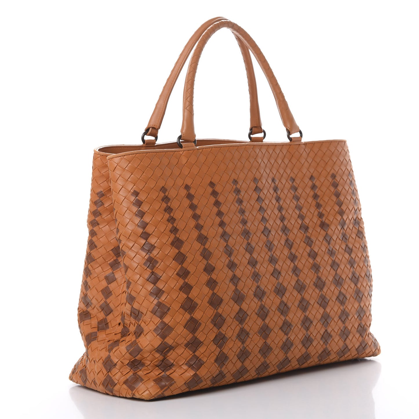 Nappa Intrecciato Large Tote Orange