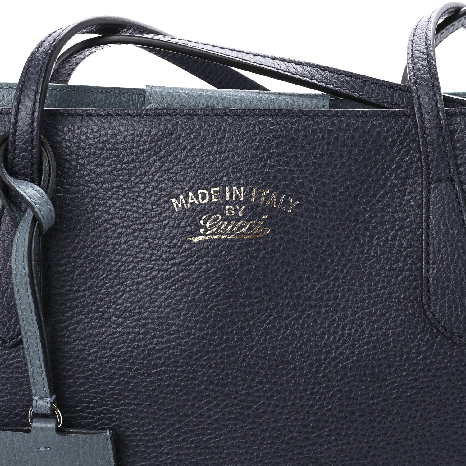 Gucci Dollar Calfskin Medium Swing Tote Marine Deep Cobalt 8 of 9
