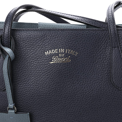 Gucci Dollar Calfskin Medium Swing Tote Marine Deep Cobalt 8 of 9