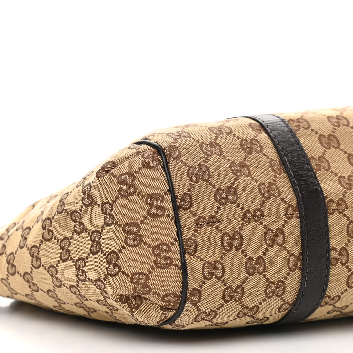 Monogram New Ladies Web Tote Dark Brown