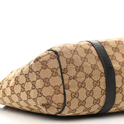 Gucci Monogram New Ladies Web Tote Dark Brown 8 of 11