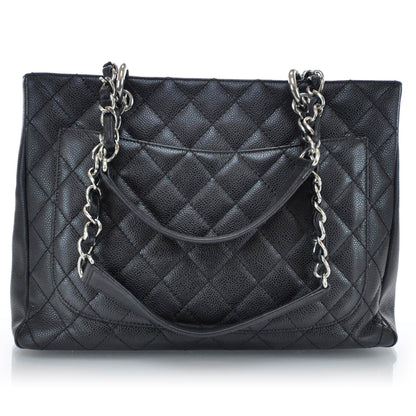 Chanel Caviar Quilted Grand Shopping Tote GST Black 3 of 14