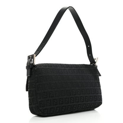 Fendi Zucchino Baguette Black 2 of 4