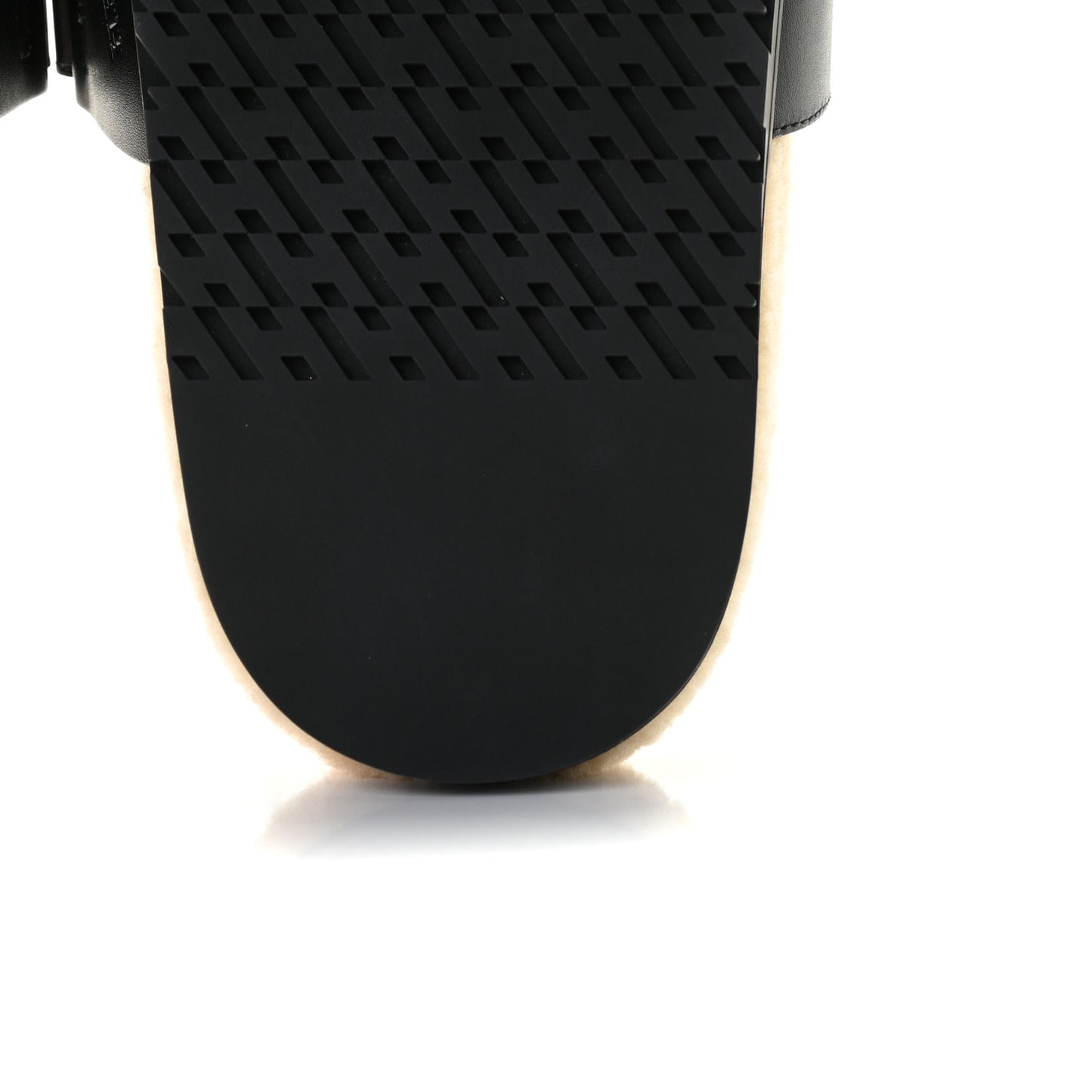 Veau Indios Woolskin Mens Chypre Sandals 43 Black Ecru