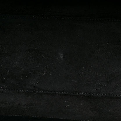 Saint Laurent Calfskin Crocodile Embossed Medium Cabas Rive Gauche Black 9 of 9