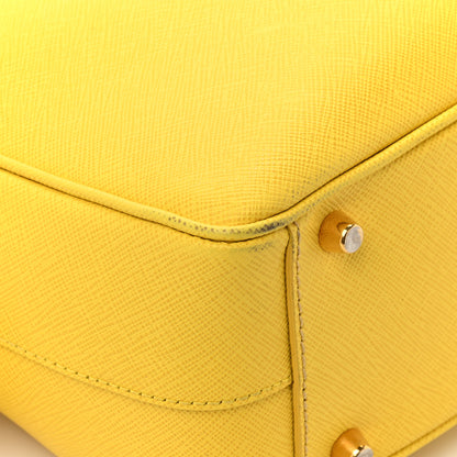 Prada Saffiano Lux Bowler Girasole 10 of 19
