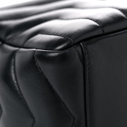 Saint Laurent Calfskin Y Quilted Monogram Small Loulou Bowling Bag Black 9 of 14