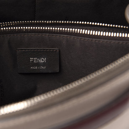 Fendi Vitello Dolce 4 Color Medium By The Way Boston Bag Grigio Polvere Arancio Multicolor 6 of 11