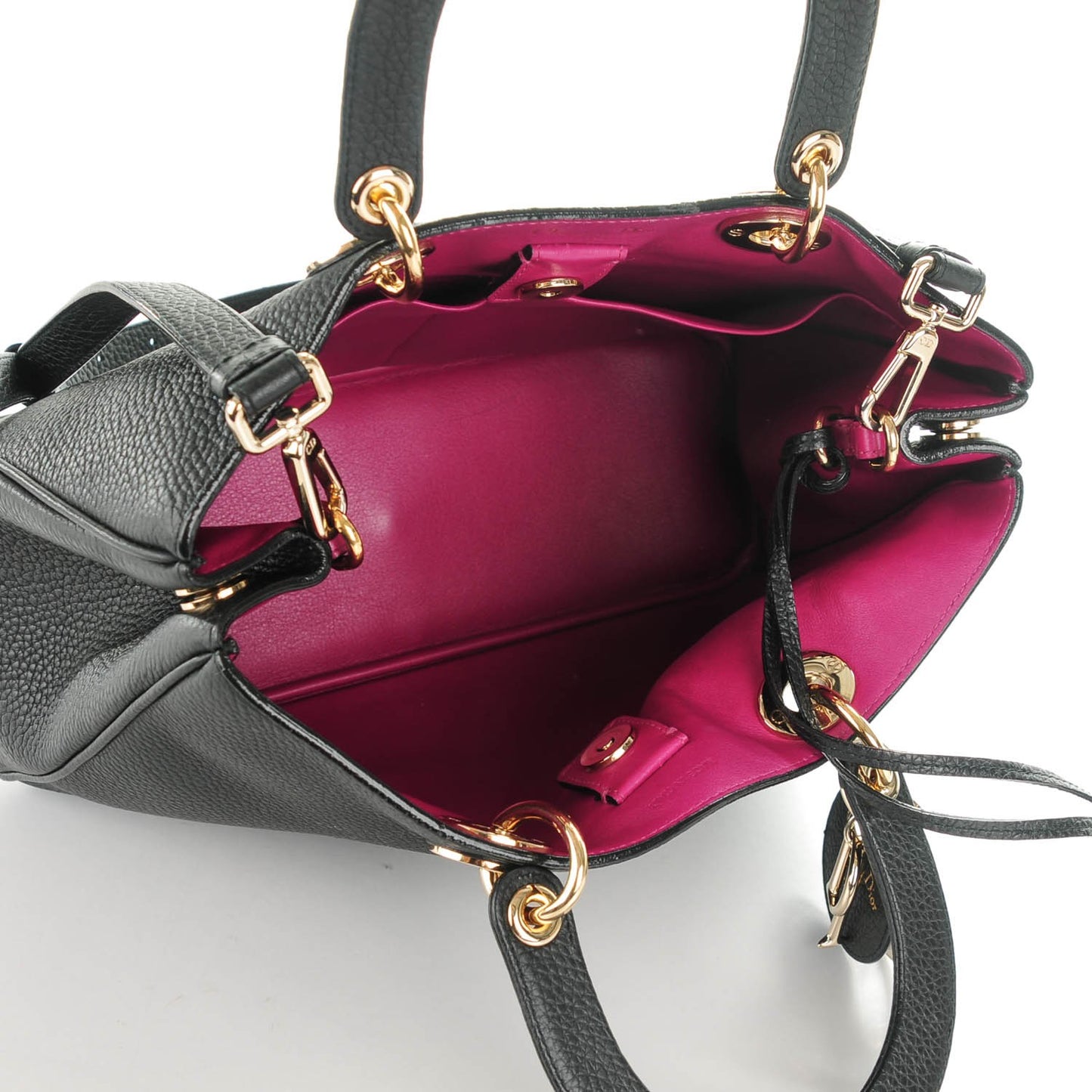 Bullcalf Medium Diorissimo Tote Black Rose Indien
