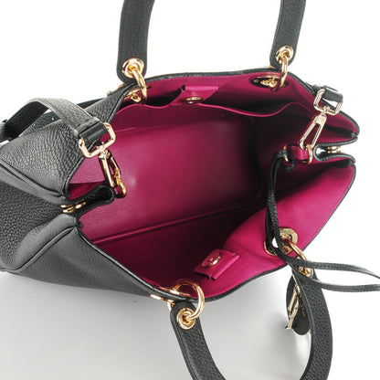 Christian Dior Bullcalf Medium Diorissimo Tote Black Rose Indien 7 of 10