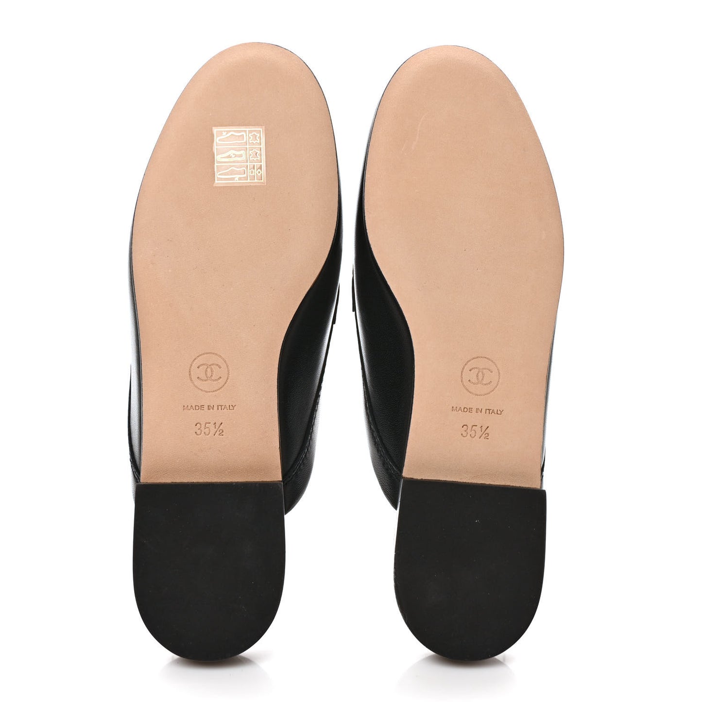 Lambskin CC Mules 35.5 Black