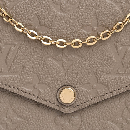 Louis Vuitton Empreinte Pochette Felicie Chain Wallet Tourterelle 8 of 10