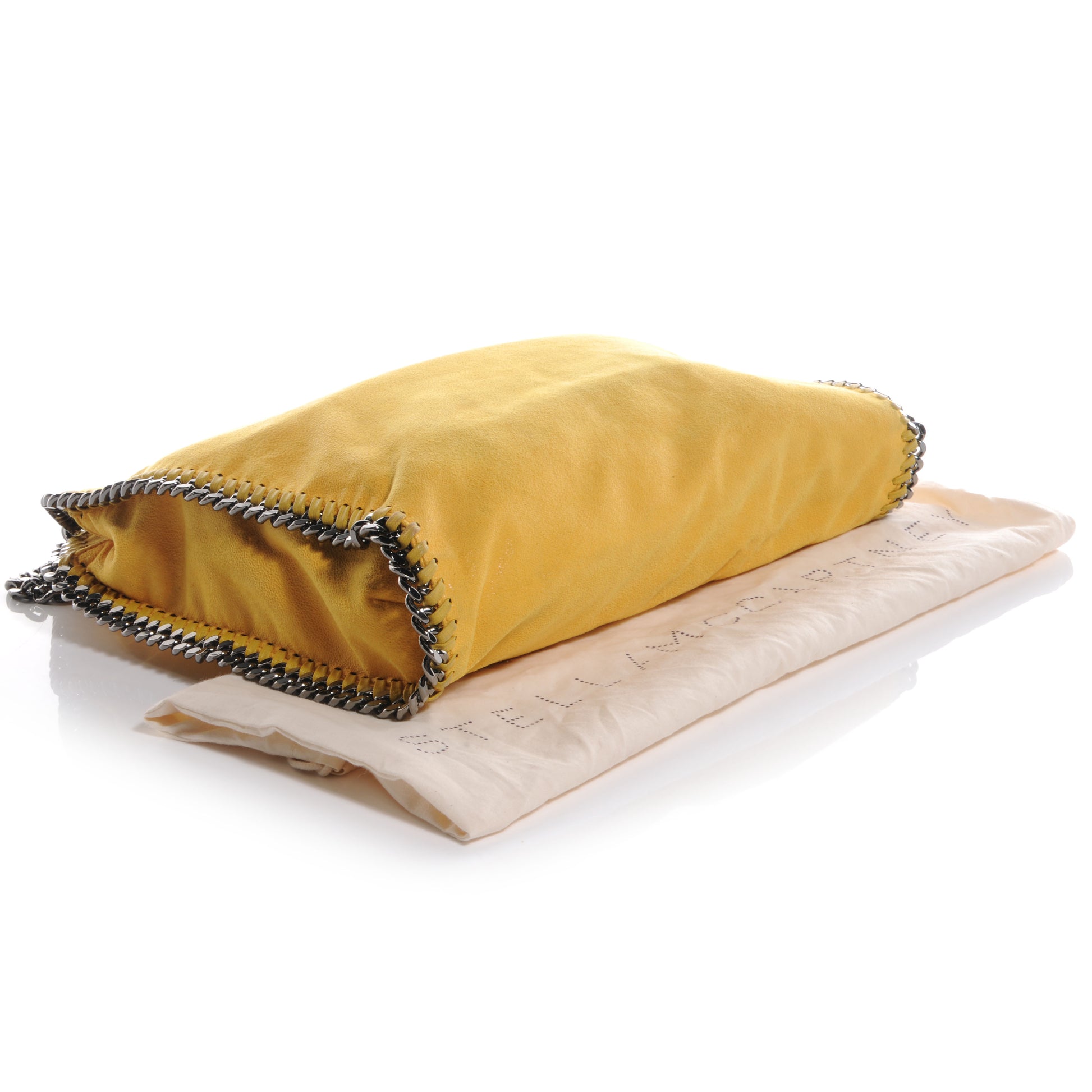 Stella McCartney Faux Leather Shaggy Deer Falabella Yellow 4 of 8