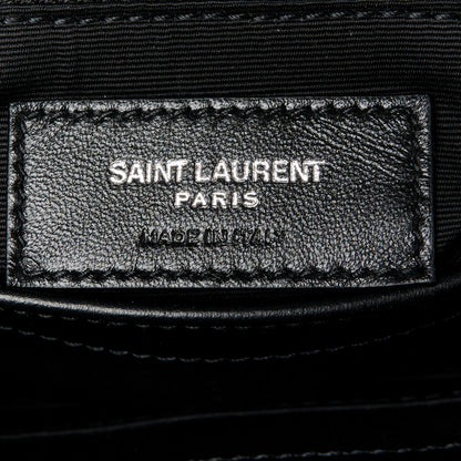 Saint Laurent Calfskin Y Quilted Monogram Toy Loulou Crossbody Bag Black 7 of 11