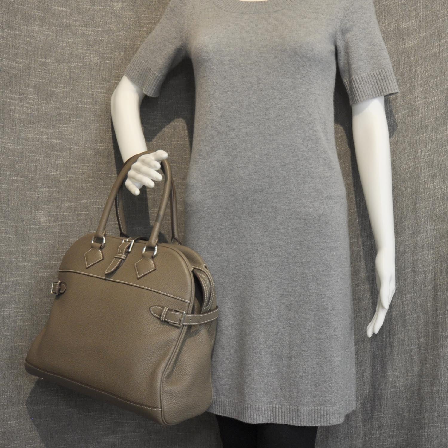 Hermes Clemence Atlas 35 Etoupe 2 of 10