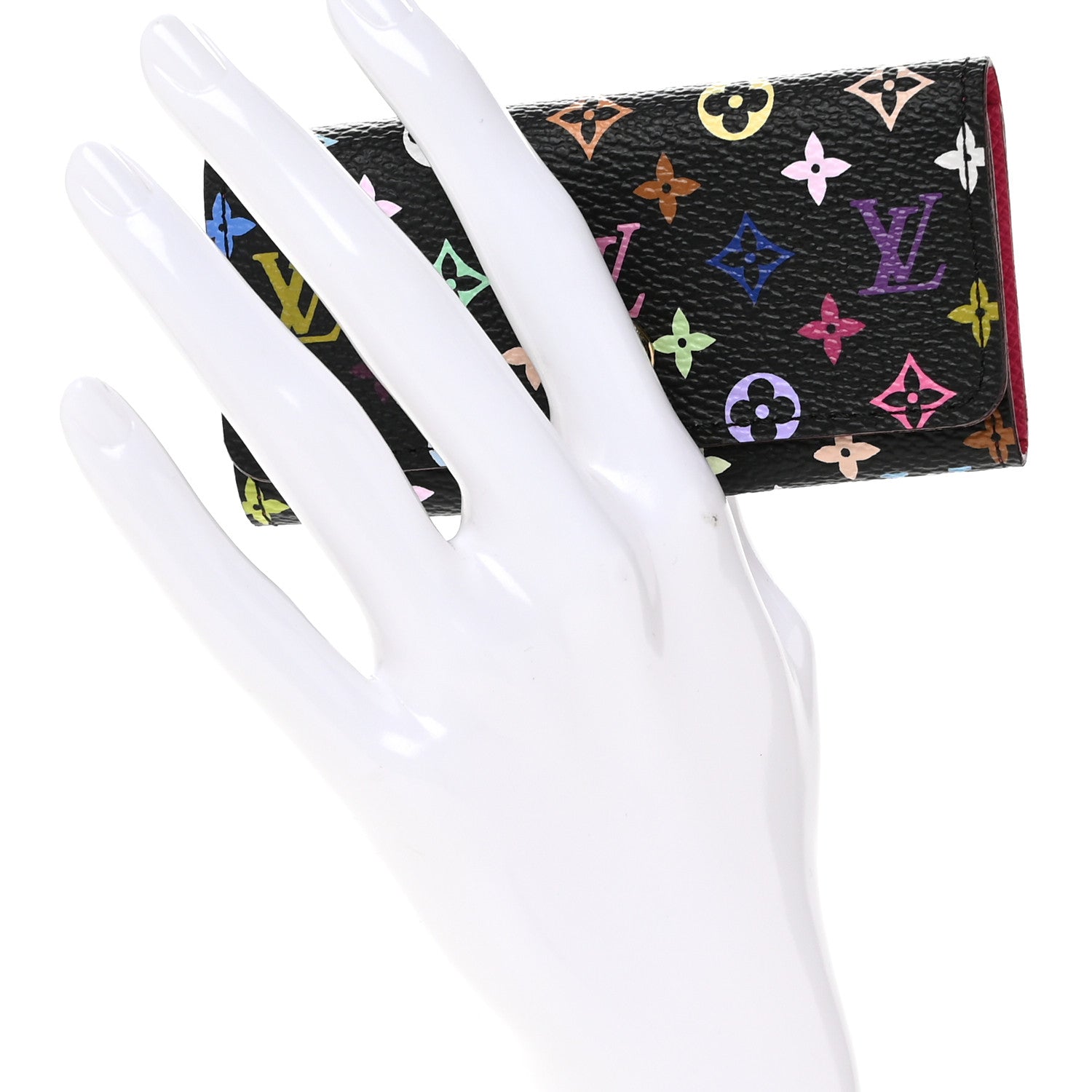 Louis Vuitton Monogram Multicolor Multicles 4 Key Holder Black Grenade 2 of 7