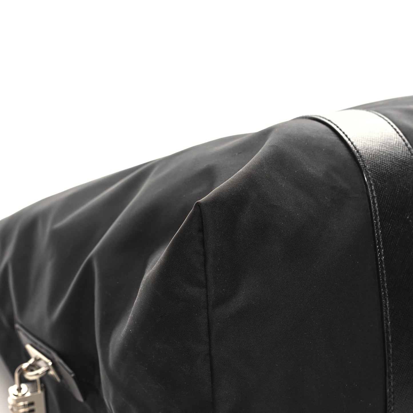 Tessuto Nylon Saffiano Carry On Travel Bag Black
