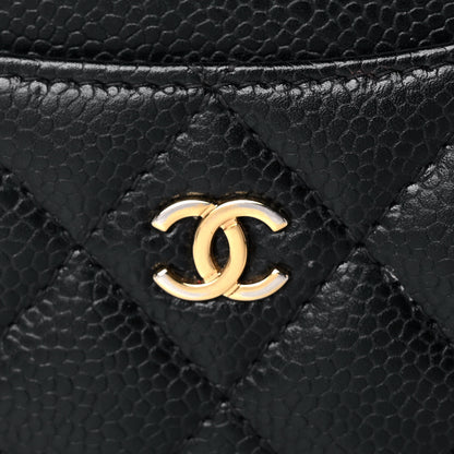 Chanel Caviar Quilted Card Holder Black 11 of 11