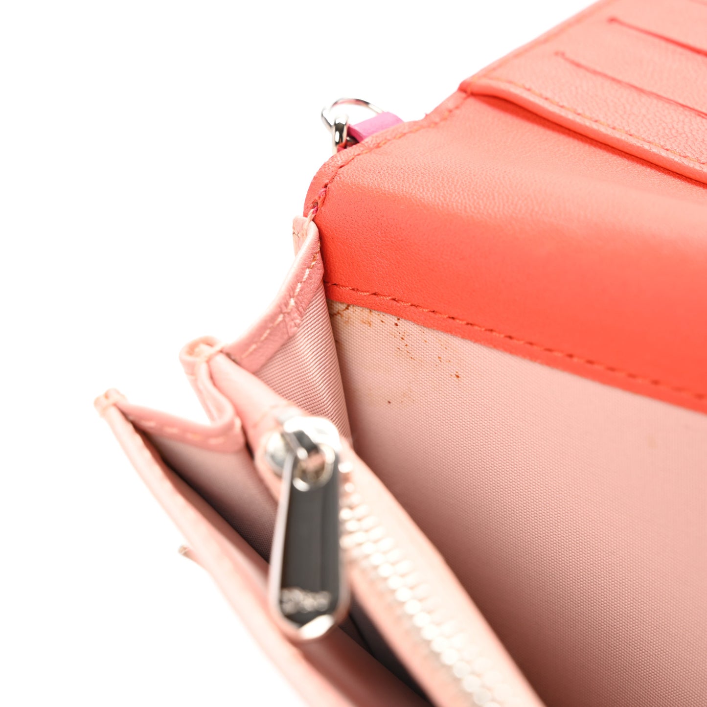 Lambskin Cannage Rendezvous Wallet Pink