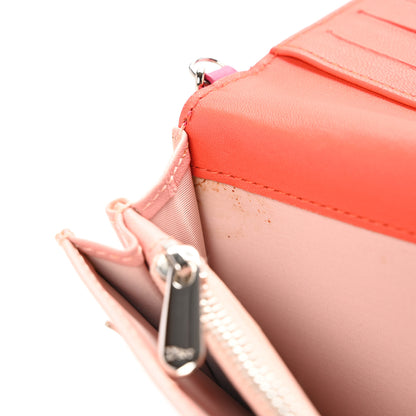 Christian Dior Lambskin Cannage Rendezvous Wallet Pink 8 of 16