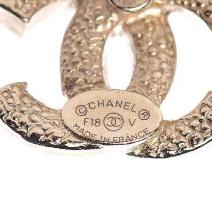 Chanel Crystal Mini CC Earrings Gold 4 of 5
