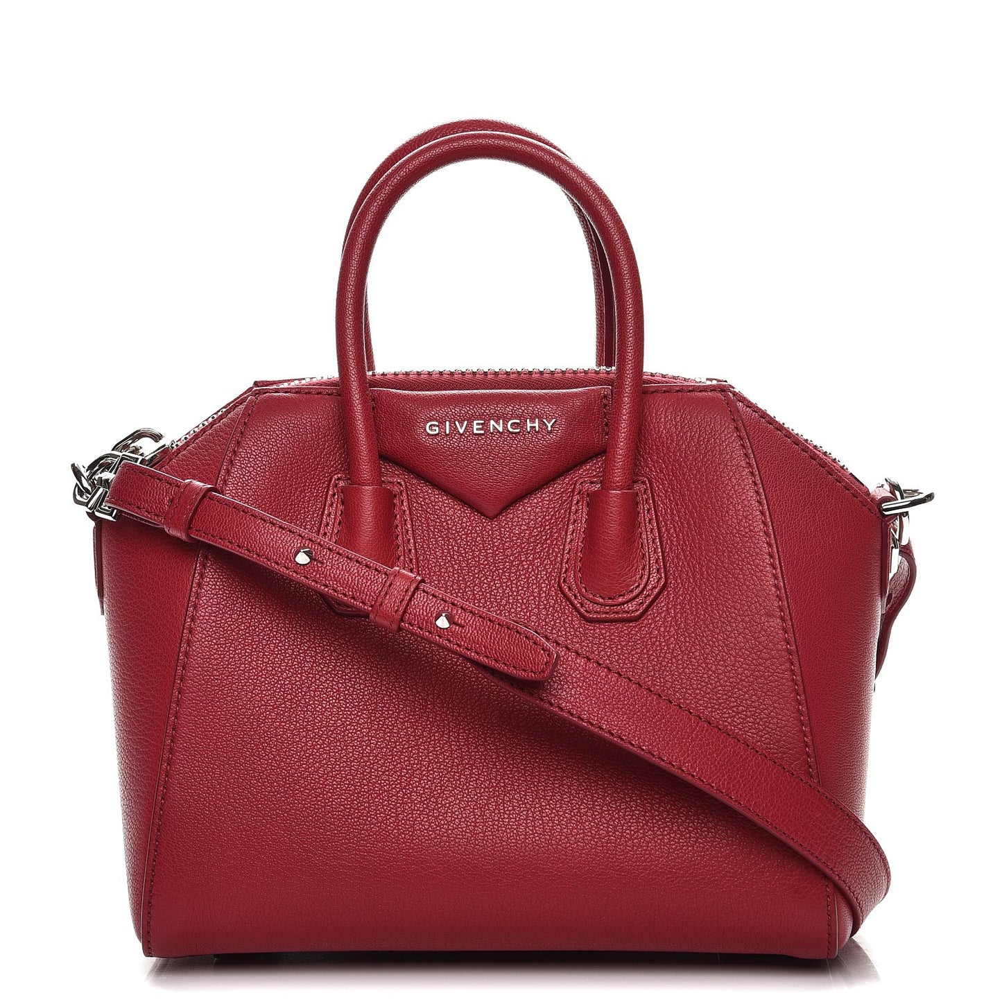 Sugar Goatskin Mini Antigona Raspberry