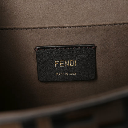 Fendi Vitello Century F is Fendi Bi-Color FF 1974 Embossed Kan I Shoulder Bag Maya Black 6 of 10