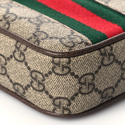 Gucci GG Supreme Monogram Web Ophidia Phone Crossbody Bag Beige New Acero 10 of 11