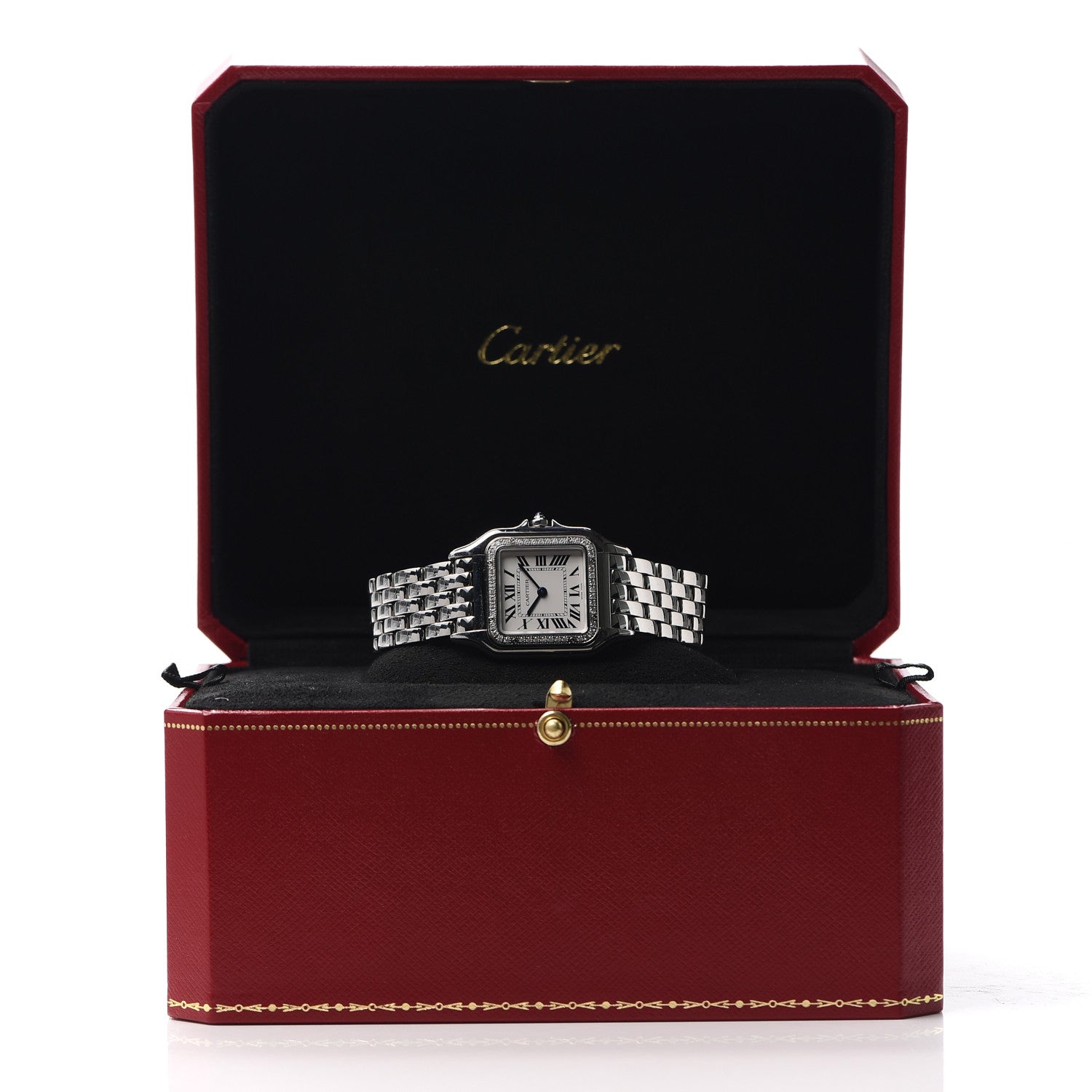 Cartier Stainless Steel Diamond 27mm Panthere Quartz Watch 6 of 6