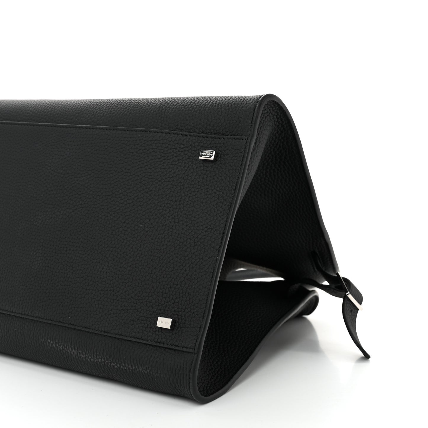 Matte Grained Calfskin Soft Margaux 15 Black