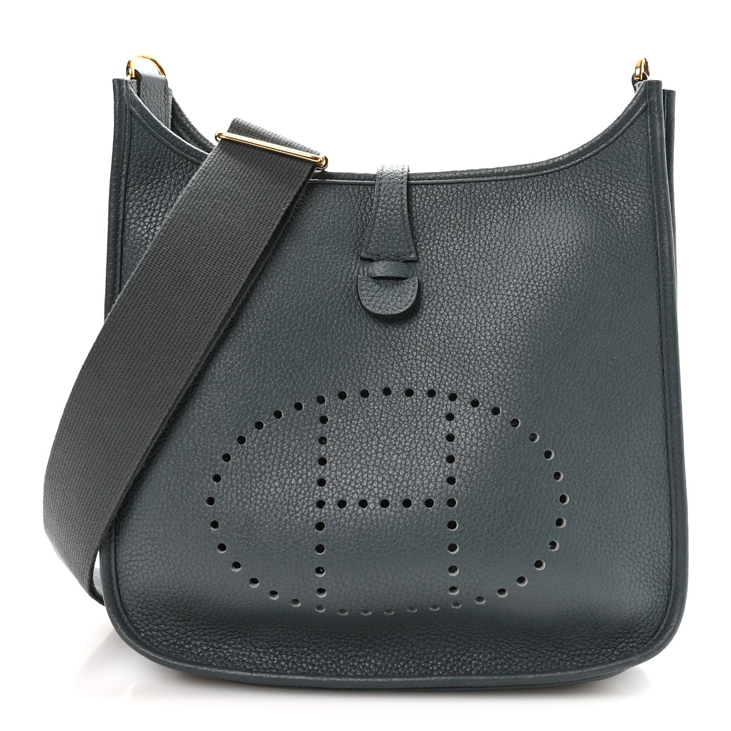Hermes Taurillon Clemence EVELYNE III PM Vert Cypress 1 of 10