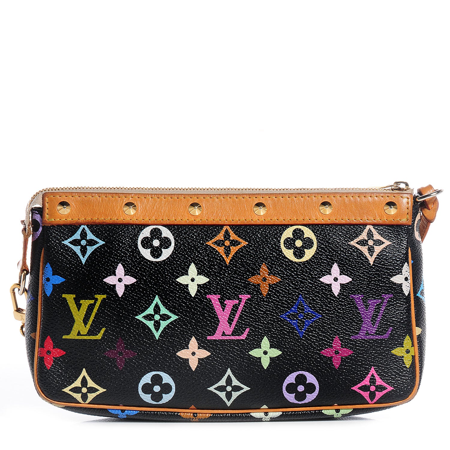 Louis Vuitton Monogram Multicolor Pochette Accessories Black 1 of 7