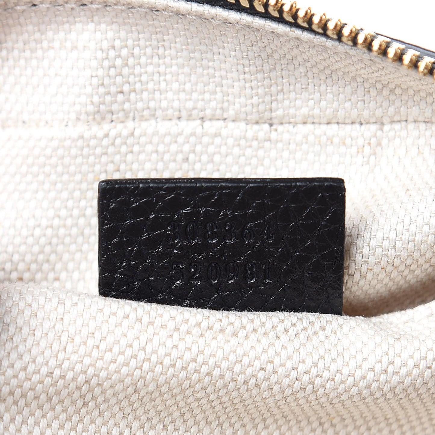 Pebbled Calfskin Small Soho Disco Bag Black
