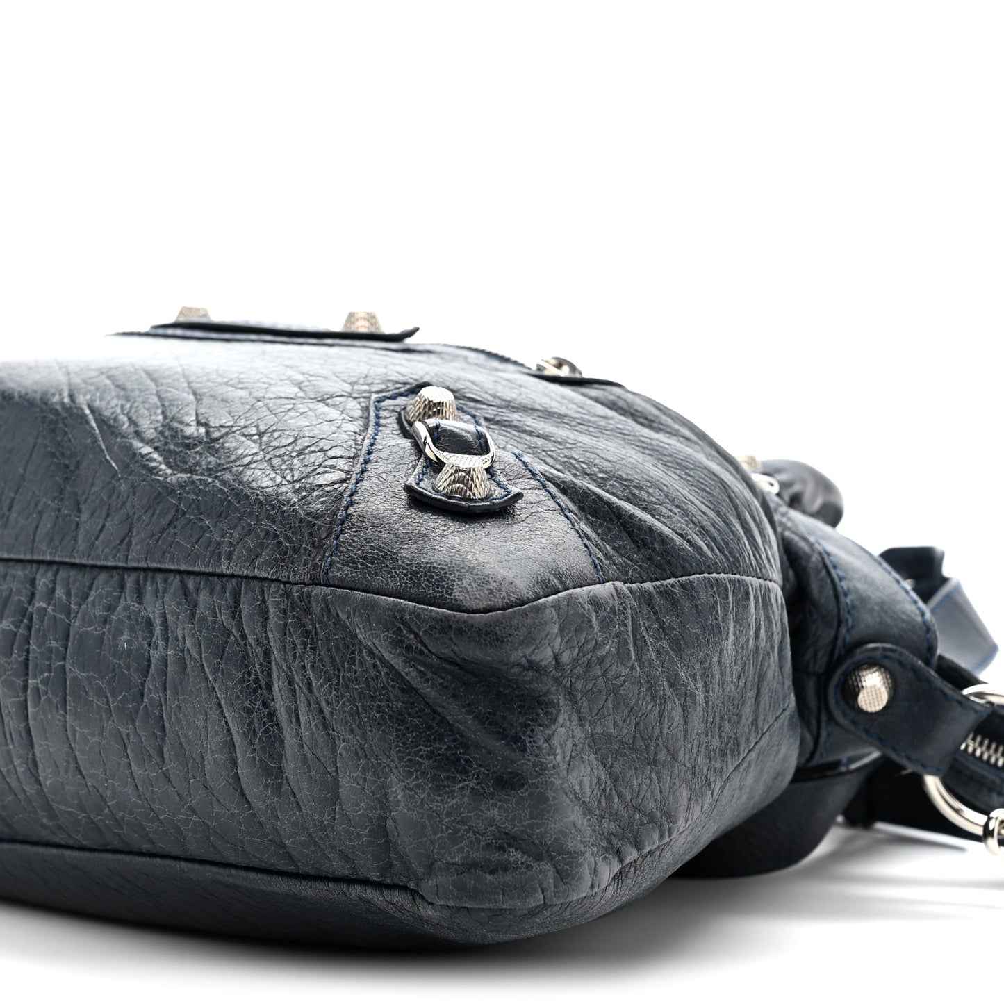 Agneau Giant 12 Silver Hardware Town Bleu Obscur