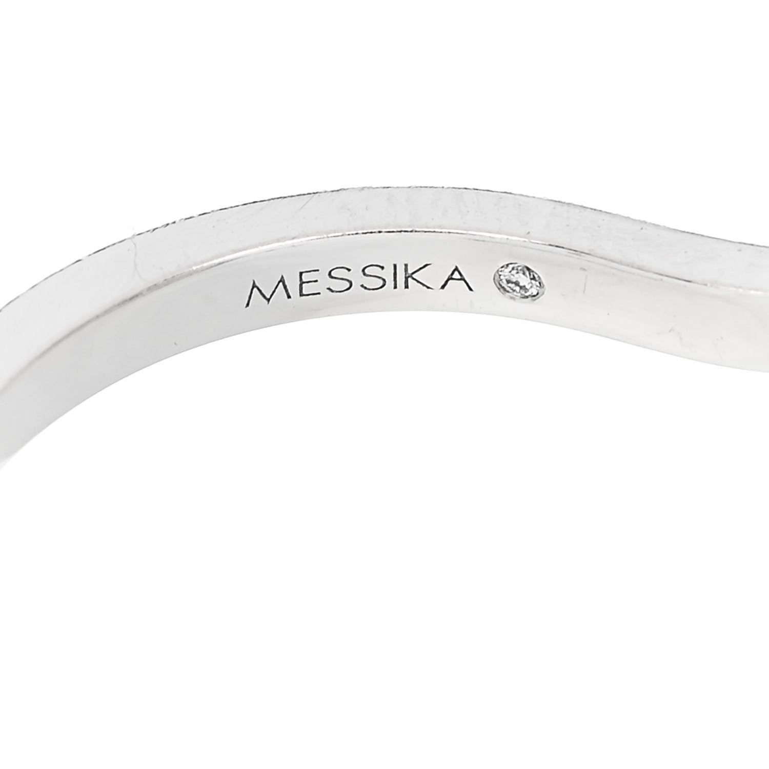 Messika 18K White Gold Diamond SM Lucky Move Pave Ring 52 6 5 of 6