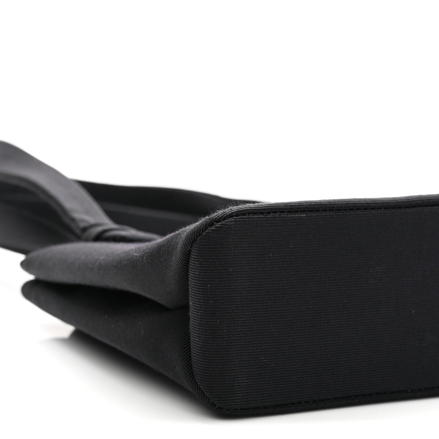 Grosgrain Crystal CC Evening Bag Black