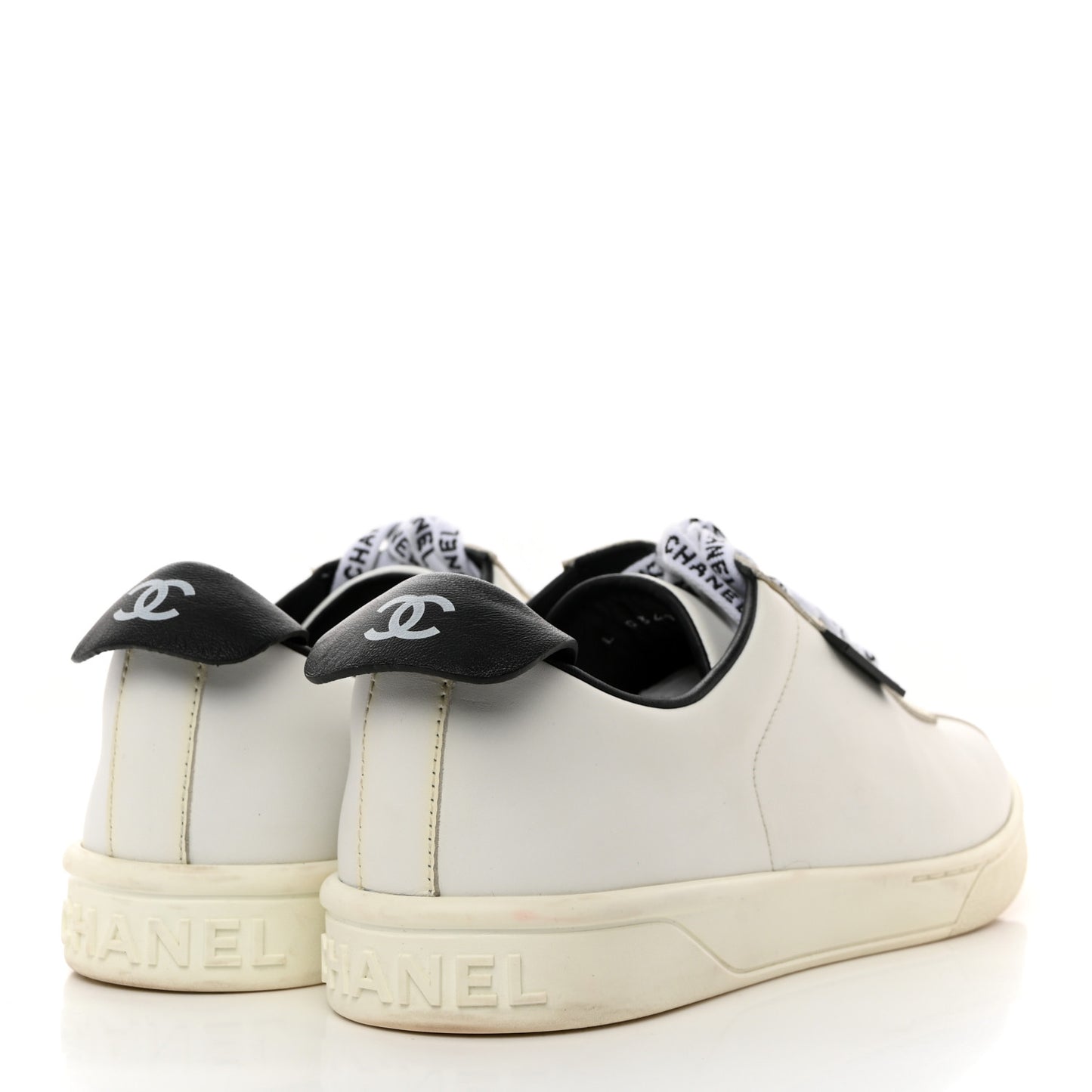 Calfskin CC Womens Sneakers 39.5 White