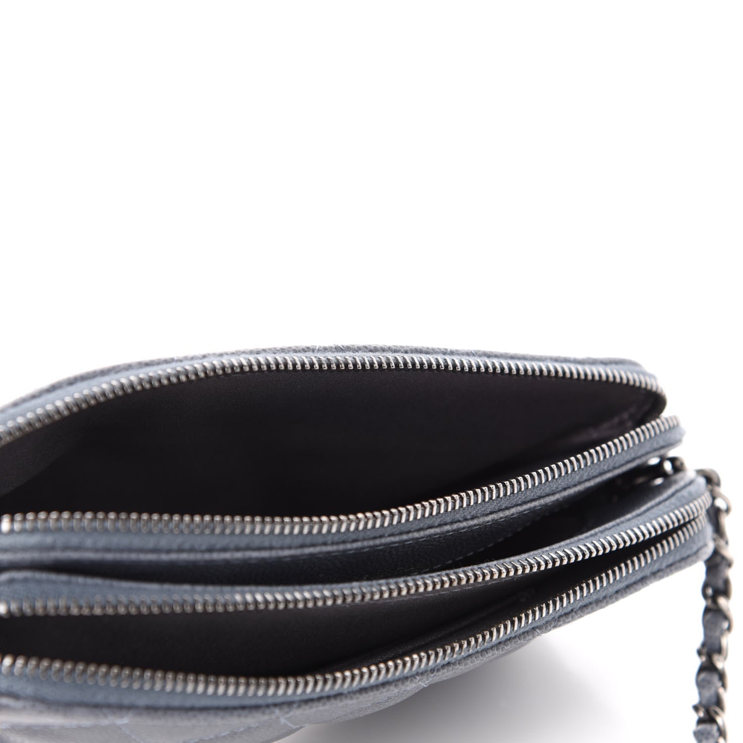 Chanel Caviar Quilted Small Clutch With Chain Grey 5 of 12