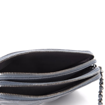 Chanel Caviar Quilted Small Clutch With Chain Grey 5 of 12
