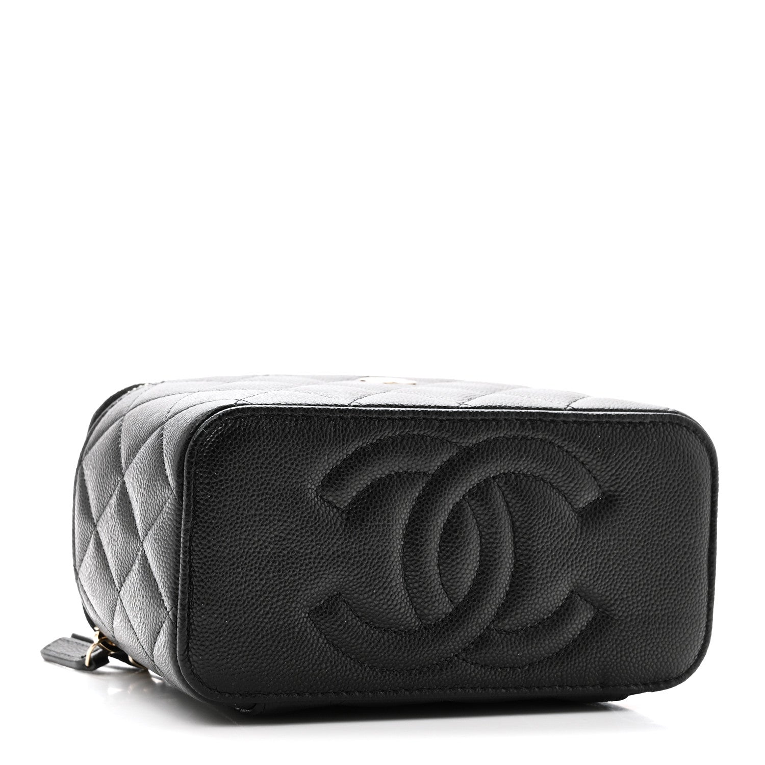 Chanel Caviar Quilted Small Vanity Case With Chain Black 4 of 10