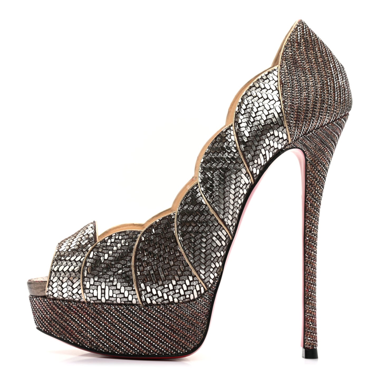 Glitter Specchio Torsatou 150 Pumps 36 Antic Silver