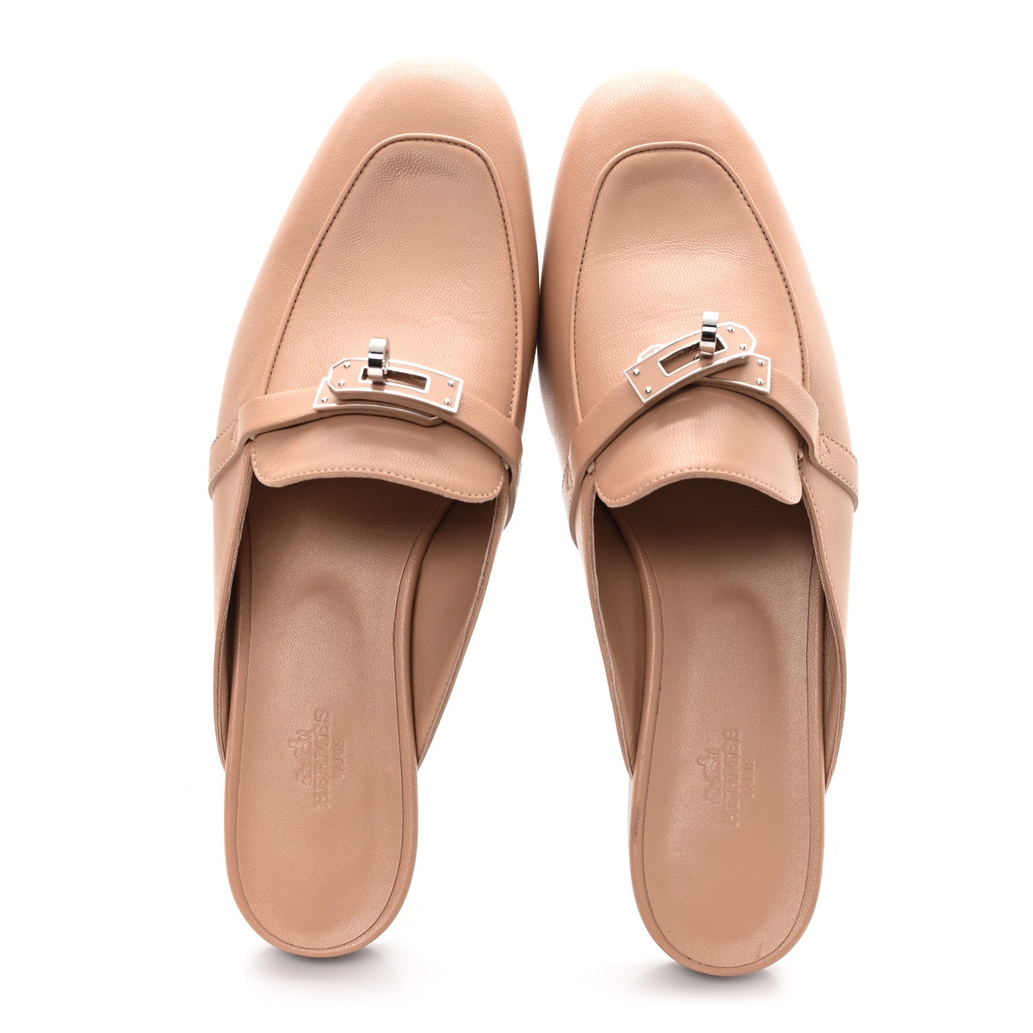 Hermes Goatskin Oz Mules 40 Rose Aube 3 of 9