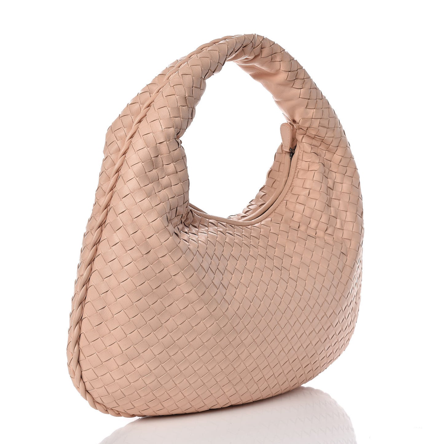 Nappa Intrecciato Medium Veneta Hobo Flamingo