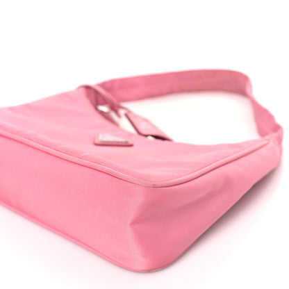 Prada Tessuto Nylon Mini Re-Edition 2000 Bag Begonia 8 of 8
