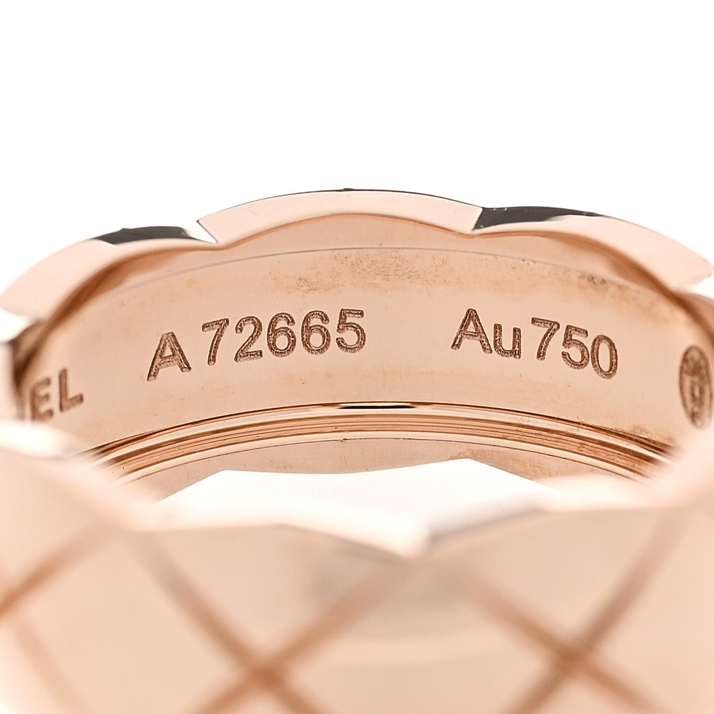 18K Beige Gold Small Coco Crush Ring 50 5.25