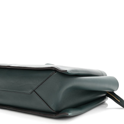 Celine Smooth Calfskin Medium Tri-Fold Bag Bottle Green 10 of 12