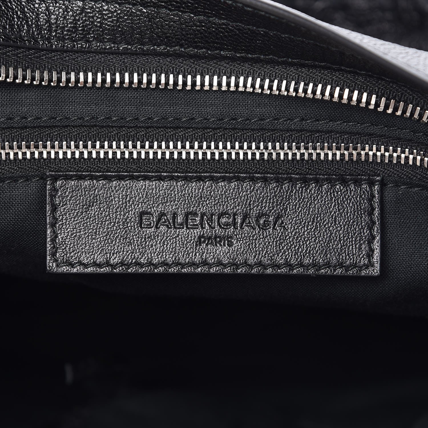 Balenciaga Chevre Silver Metallic Edge Hardware City Black 7 of 8