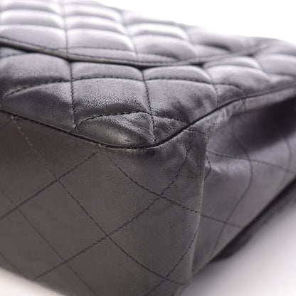Chanel Lambskin Quilted Jumbo Single Flap Black 19 of 23