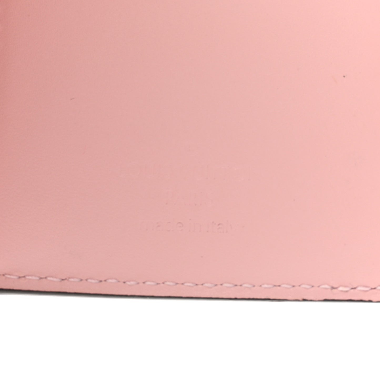 Patent Calfskin Monogram Cherrywood Compact Wallet Rose Ballerine